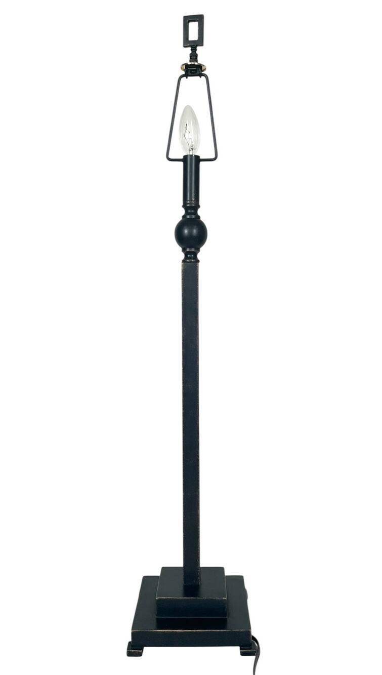 Uttermost Tall Table Lamp Metal Rubbed Bronze Sleek Sophisticated Modern 35”